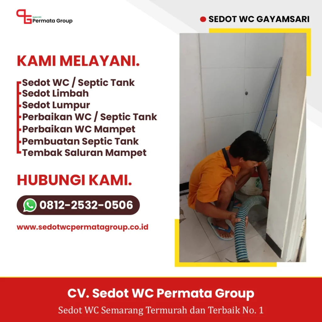 Sedot WC Gayamsari Termurah No.1 - CV. Permata Group (1)